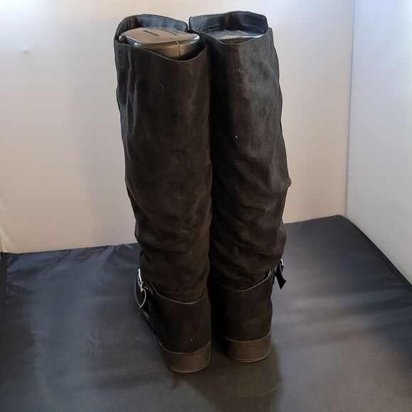 UNR8ED ROUND TOE SIDE ZIPPER CLOSURE WOMEN'S KNEE HIGH BOOTS - Picture 6 of 15